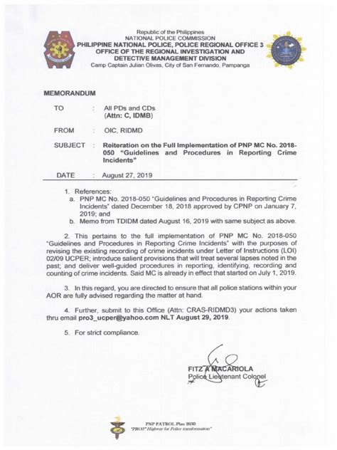 pnp ciras manual|MC No. 2018.